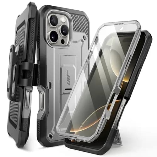 SUPCASE iPhone 16 Pro Max Case with Screen Protector & Stand, Tigray | Shockproof Dual-Layer Design thumbnail 1