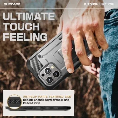 SUPCASE iPhone 16 Pro Max Case with Screen Protector & Stand, Tigray | Shockproof Dual-Layer Design thumbnail 7
