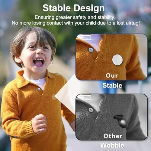 PerfiPro Airtag Holder for Kids 4 Pack | Hidden, Lightweight & Anti-Lost thumbnail 4