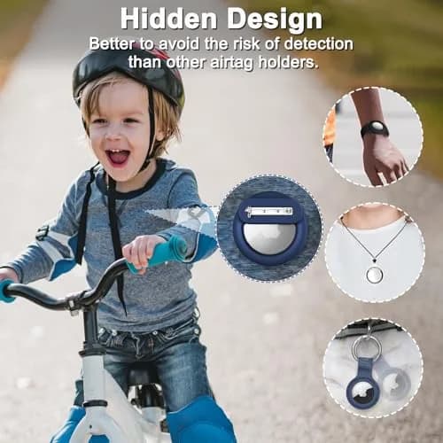 PerfiPro Airtag Holder for Kids 4 Pack | Hidden, Lightweight & Anti-Lost thumbnail 3