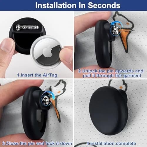 PerfiPro Airtag Holder for Kids 4 Pack | Hidden, Lightweight, Anti-Lost thumbnail 7
