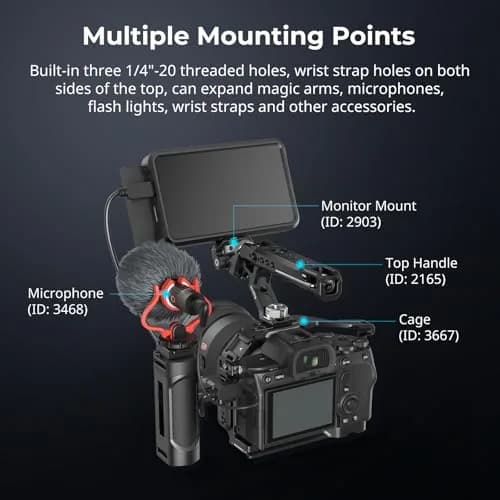 SmallRig Mini Camera Side Handle Kit 4816 with NATO Clamp & 1/4"-20 Screws | Ergonomic Grip for Left/Right Hand thumbnail 6