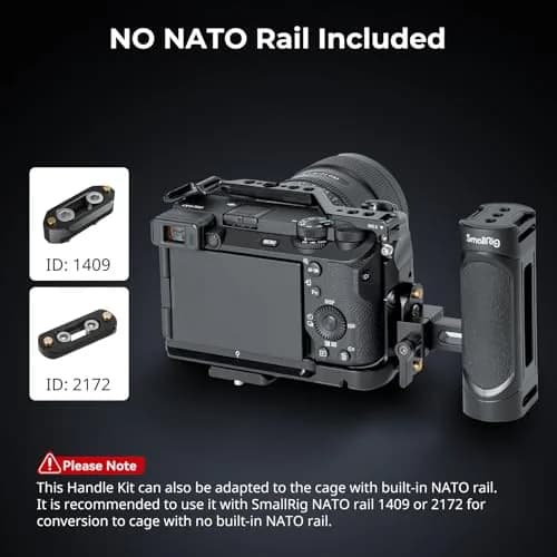 SmallRig Mini Camera Side Handle Kit 4816 with NATO Clamp & 1/4"-20 Screws | Ergonomic Grip for Left/Right Hand thumbnail 7