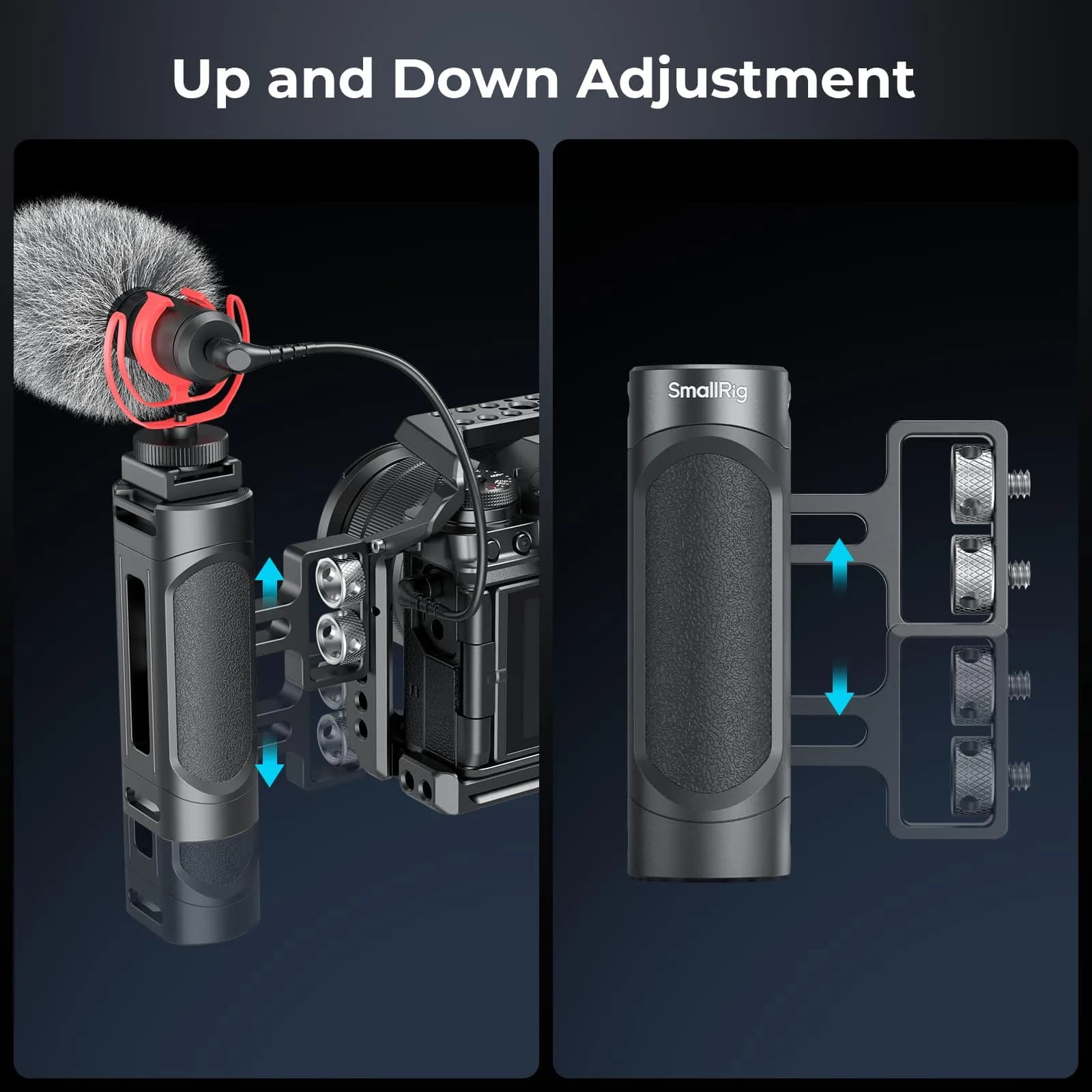 SmallRig Mini Camera Side Handle Kit 4816 with NATO Clamp & 1/4"-20 Screws | Ergonomic Grip for Left/Right Hand - view 8