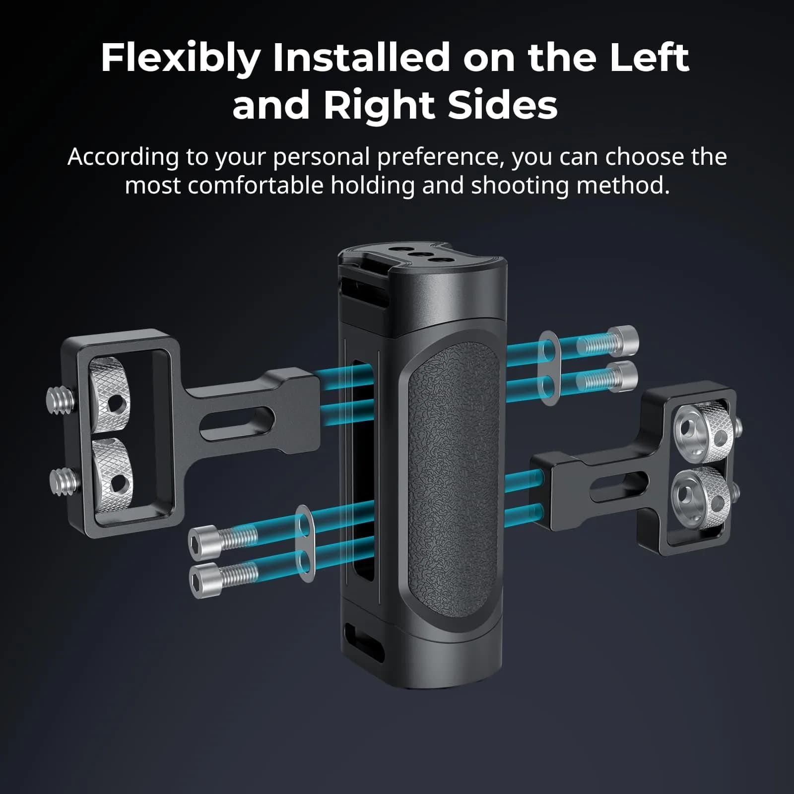SmallRig Mini Camera Side Handle Kit 4816 with NATO Clamp & 1/4"-20 Screws | Ergonomic Grip for Left/Right Hand - view 2