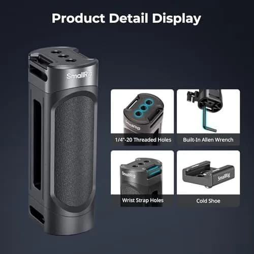 SmallRig Mini Camera Side Handle Kit 4816 with NATO Clamp & 1/4"-20 Screws | Ergonomic Grip for Left/Right Hand thumbnail 3