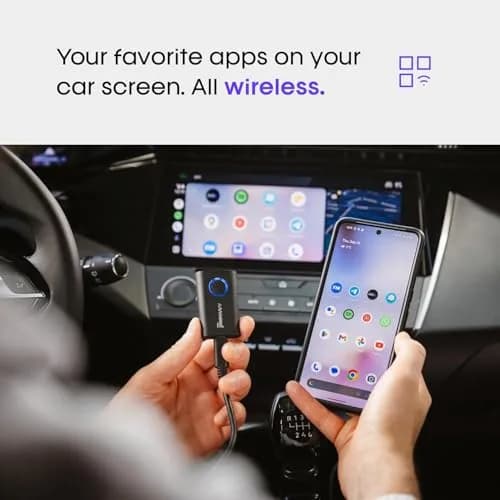 AAWireless TWO Wireless Android Auto Adapter 15cm (5.9in) | Convert Wired Android Auto to Wireless thumbnail 4