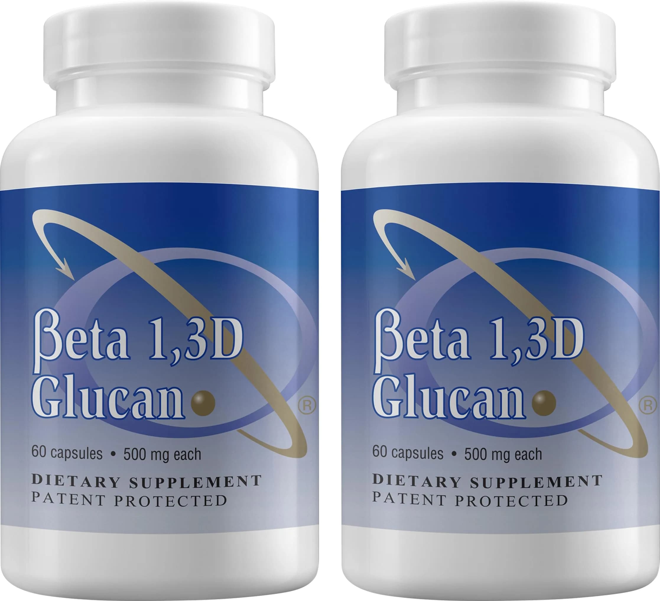 Transfer Point Beta 1,3D Glucan Immune Support Supplement 500 mg (120 Capsules, Pack of 2) | Yeast-Derived Immune Support — Capsule