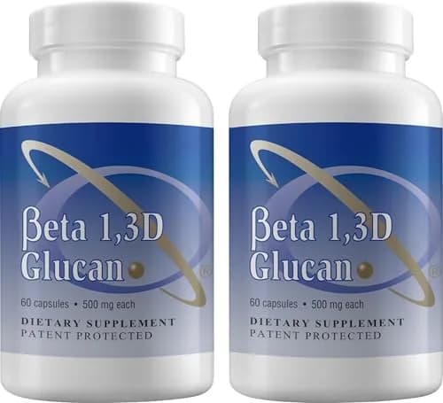 Transfer Point Beta 1,3D Glucan Immune Support Supplement 500 mg (120 Capsules, Pack of 2) | Yeast-Derived Immune Support thumbnail 1
