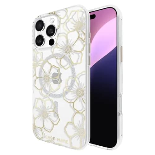 Case-Mate iPhone 16 Pro Max Case - Floral Gems | 12ft Drop Protection, MagSafe Compatible thumbnail 1