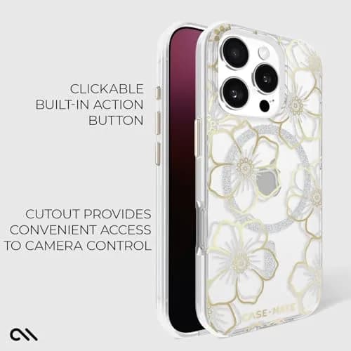 Case-Mate iPhone 16 Pro Max Case - Floral Gems | 12ft Drop Protection, MagSafe Compatible thumbnail 4