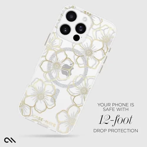 Case-Mate iPhone 16 Pro Max Case - Floral Gems | 12ft Drop Protection, MagSafe Compatible thumbnail 3