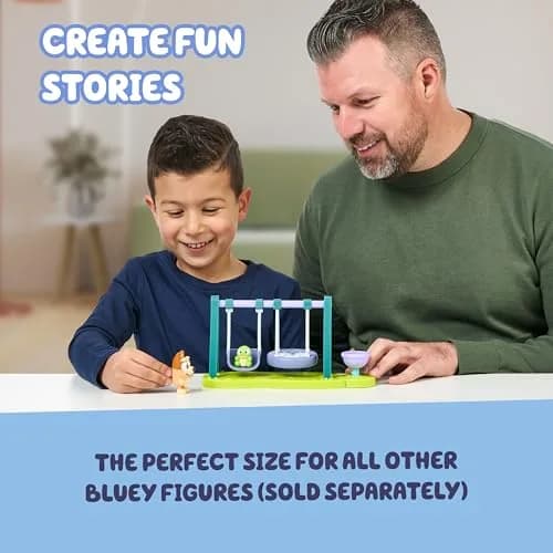 Bluey Turtleboy Backyard Playground Set with Bingo & Turtleboy Figures | ASTM-Tested Toy Playset for Kids Ages 3+ thumbnail 4
