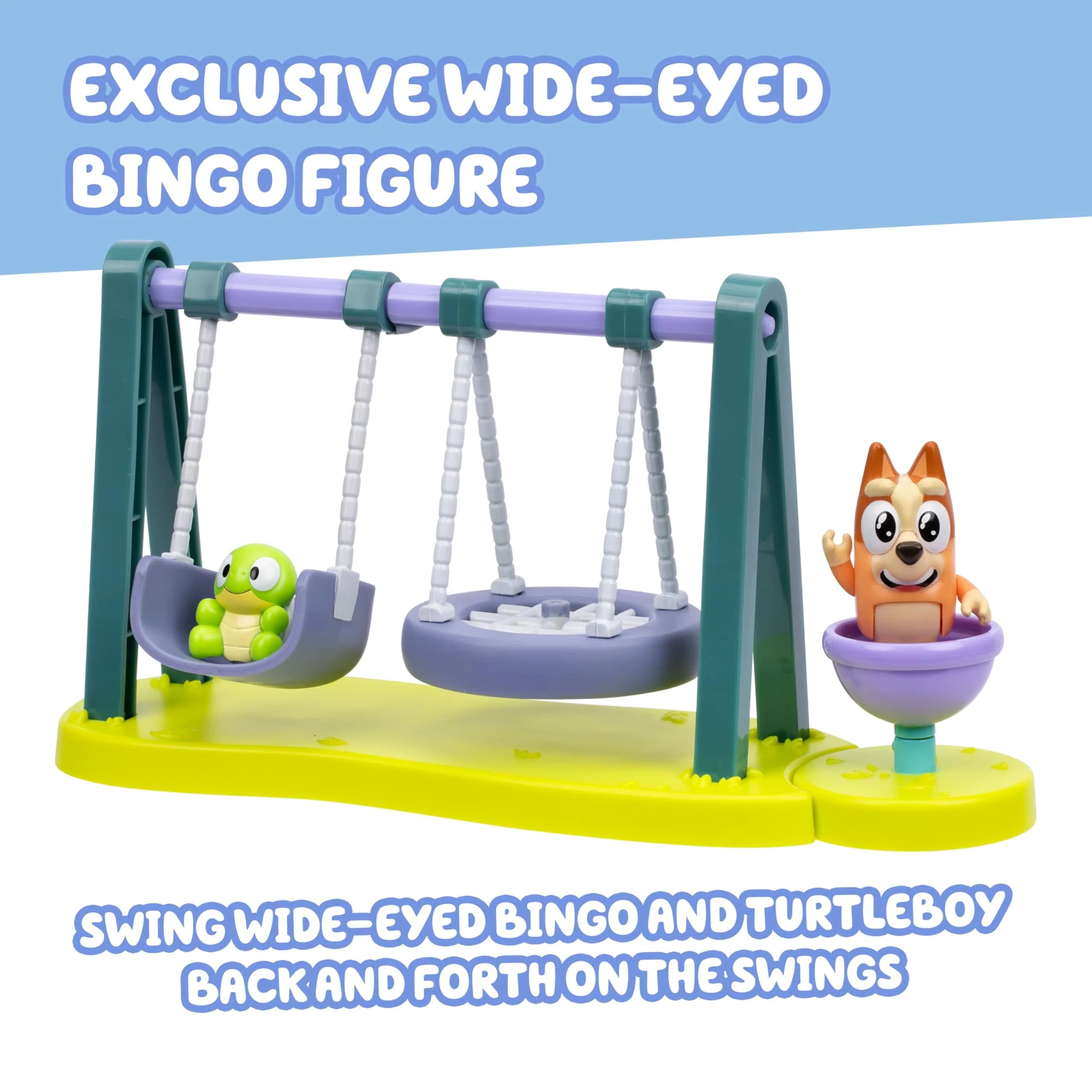 Bluey Turtleboy Backyard Playground Set with Bingo & Turtleboy Figures | ASTM-Tested Toy Playset for Kids Ages 3+ - view 5