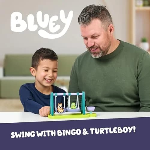 Bluey Turtleboy Backyard Playground Set with Bingo & Turtleboy Figures | ASTM-Tested Toy Playset for Kids Ages 3+ thumbnail 2