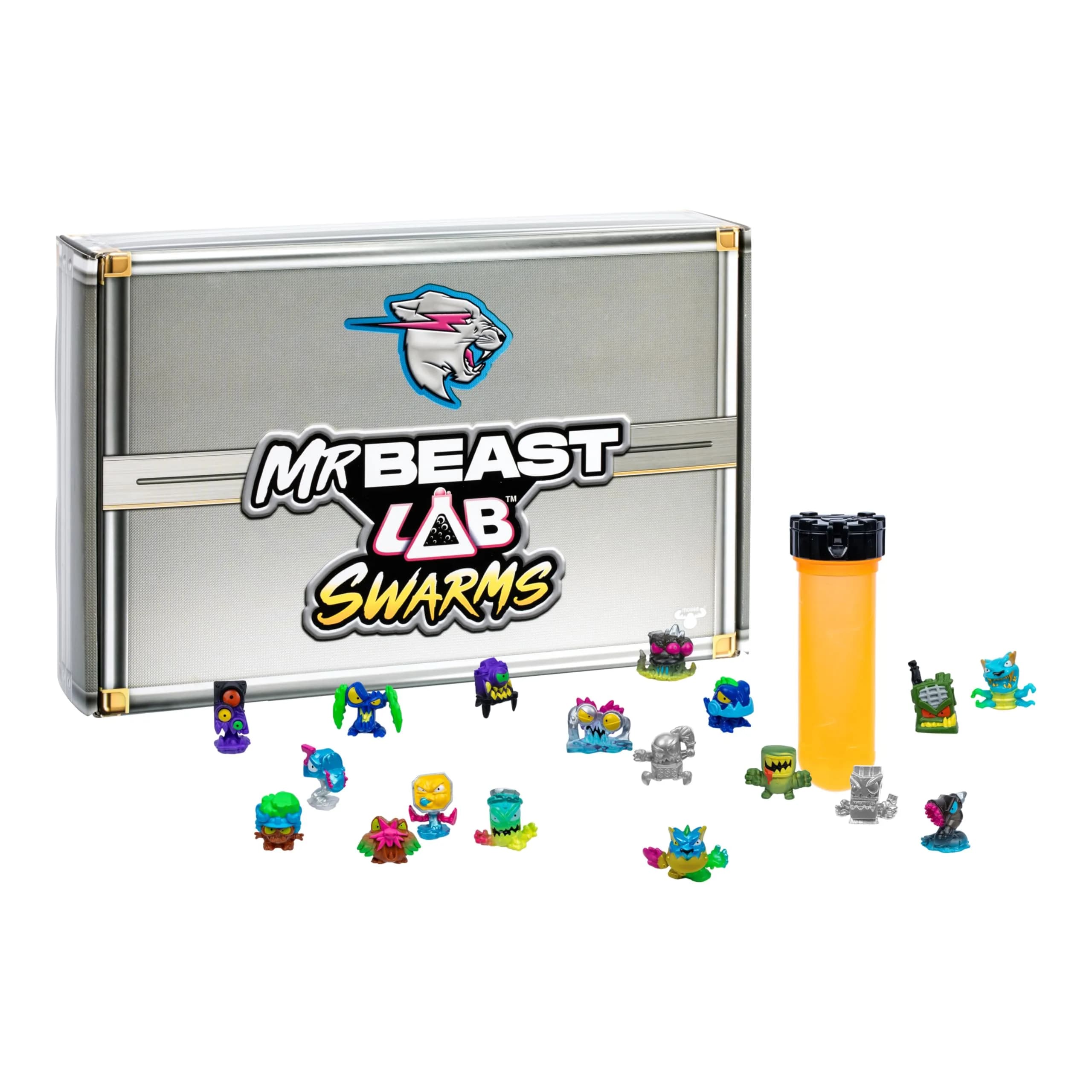 MRBEAST LAB Swarms Atomic Series Cash Case 18-Pack Micro Beasts Collectible Toy Figures - main product image