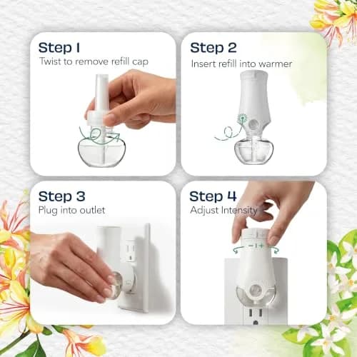 Glade PlugIns Air Freshener Refills Jasmine & Honeysuckle 167.5ml (5 x 33.5ml) | Infused with Essential Oils thumbnail 8