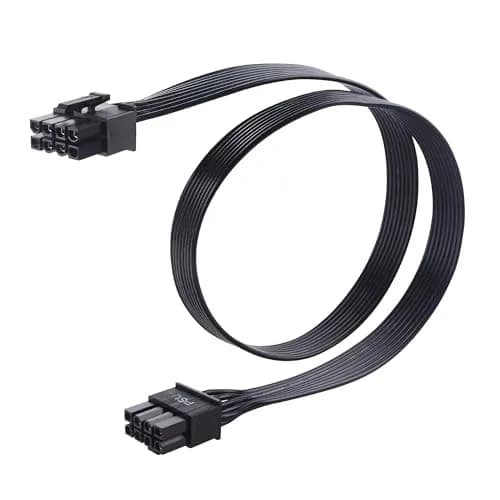 Cable Matters 8-Pin GPU Power Cable, 6+2Pin PCIe/GPU, 2ft | Durable Braided Power Extension for High-Performance GPUs thumbnail 1