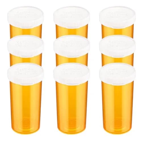 ElevateTech Small Pill Bottles with Caps 13 Dram | Portable, Safe & Odorless Travel Organizers thumbnail 1