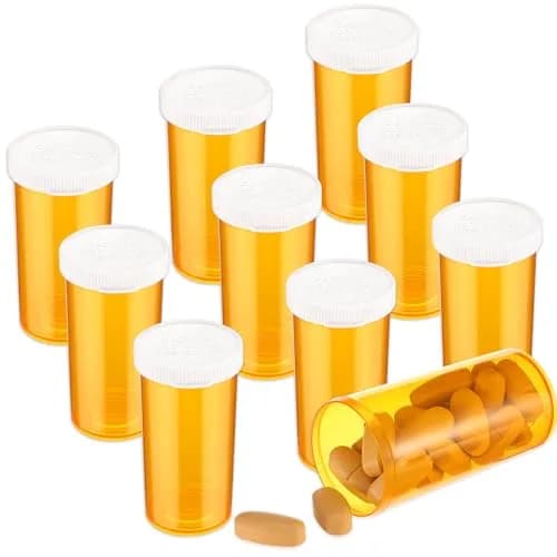 ElevateTech Small Pill Bottles with Caps 13 Dram | Portable, Safe & Odorless Travel Organizers thumbnail 8