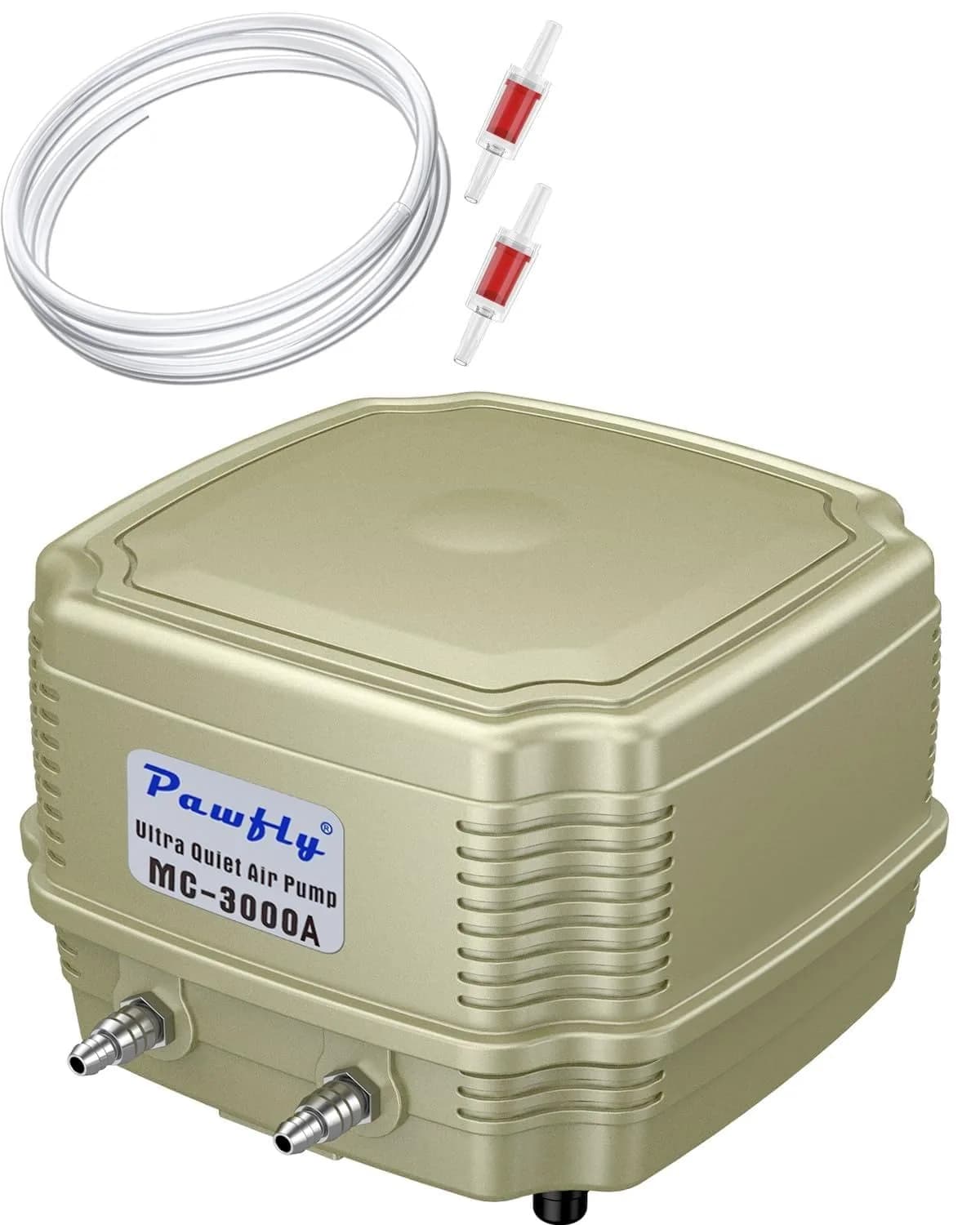 Pawfly Aquarium Air Pump 254 GPH Dual Outlets | Adjustable Quiet Oxygen Pump for Tanks up to 300 Gallons — PRO Standard (Up to 300 Gallon)