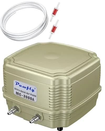 Pawfly Aquarium Air Pump 254 GPH Dual Outlets | Adjustable Quiet Oxygen Pump for Tanks up to 300 Gallons thumbnail 1