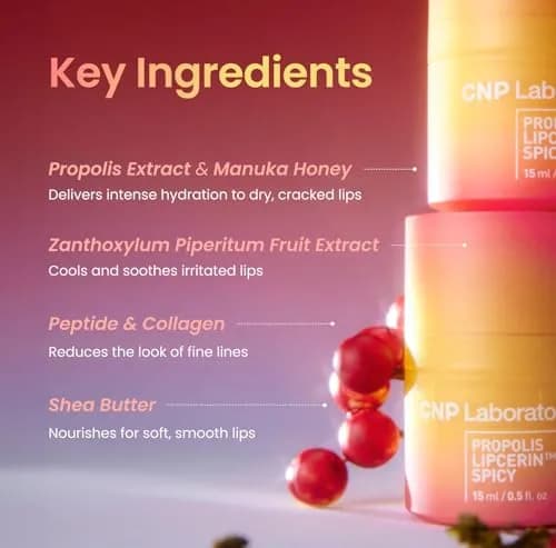 CNP Honey Lip Butter Propolis Lipcerin 04 Mint 15ml (0.5 fl.oz.) | 12-Hour Hydration for Dry Lips thumbnail 4