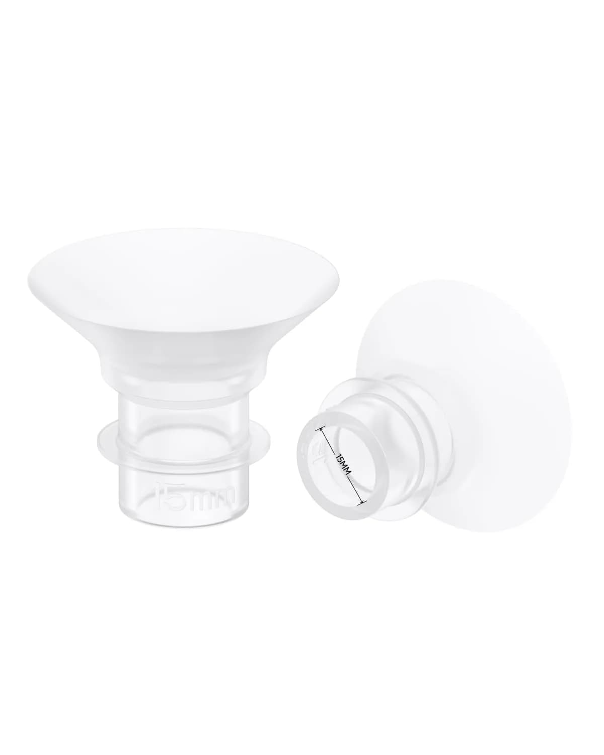 eufy Security 15mm Sizing Inserts (2-Pack) for Wearable Breast Pump S1/S1Pro/E10/E20 | Food-Grade Silicone - main product image
