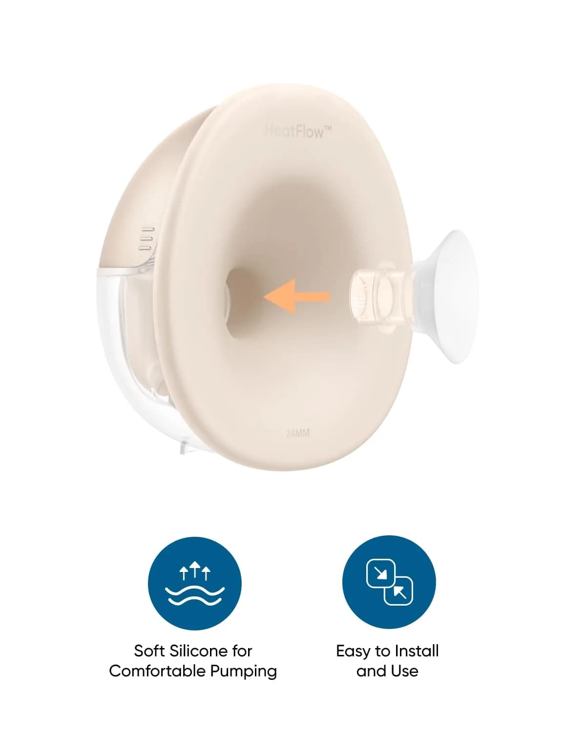 eufy Security 15mm Sizing Inserts (2-Pack) for Wearable Breast Pump S1/S1Pro/E10/E20 | Food-Grade Silicone - view 3