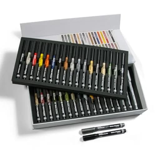 AK Interactive Special Box 34 Real Colors Markers | High Coverage Acrylic Model Paints (1 Count, 34 Colors) thumbnail 4