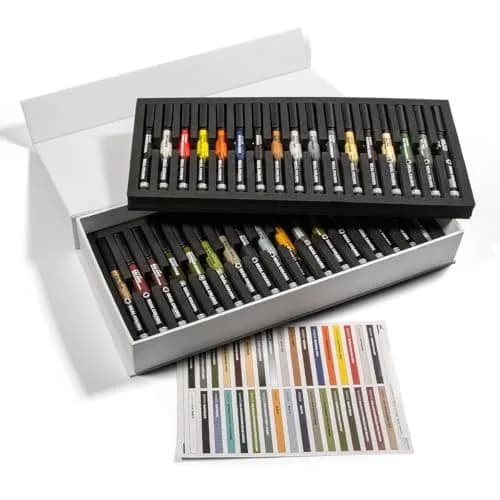 AK Interactive Special Box 34 Real Colors Markers | High Coverage Acrylic Model Paints (1 Count, 34 Colors) thumbnail 3