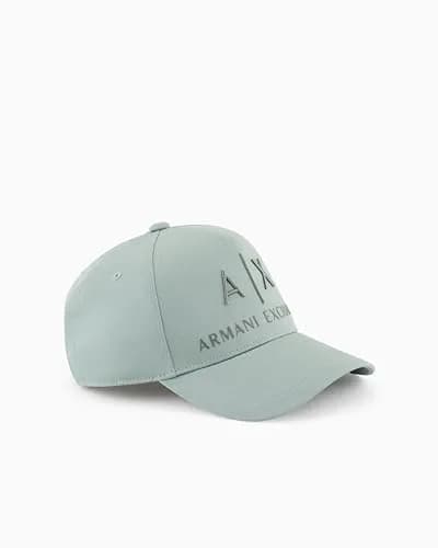 Armani Exchange Men's Baseball Hat with Embroided Logo, Green Milieu/Agave, One Size | Breathable Cotton, Adjustable Fit thumbnail 2