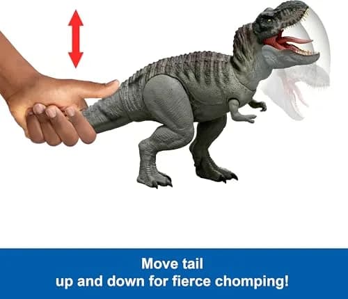 Mattel Jurassic World Rebirth Power Devour Tyrannosaurus Rex Figure | 21-inch Dino with Lights & Sounds thumbnail 3