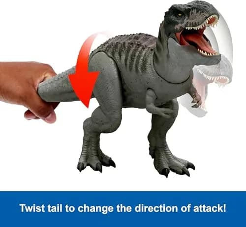 Mattel Jurassic World Rebirth Power Devour Tyrannosaurus Rex Figure | 21-inch Dino with Lights & Sounds thumbnail 4