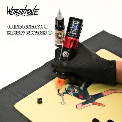 Wormhole Saros Wireless Tattoo Pen Kit with Dotwork Mode, 1800mAh Battery | Complete Beginner Tattoo Set thumbnail 6