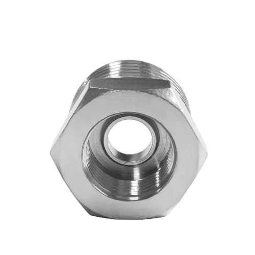 beduan Brass Water Line Adapter 3/8" Comp to 1/2" NPT (4-Pack) | Connects Old Shutoff Valves to Modern Faucet Supply Lines thumbnail 2