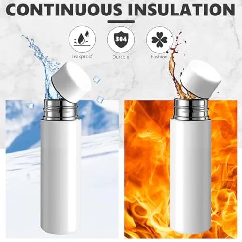 Vesici Mini Insulated Water Bottle 4.4oz | Leakproof Stainless Steel Travel Flask thumbnail 4
