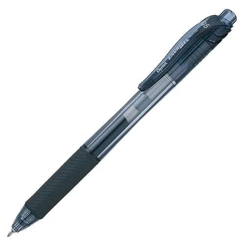 Pentel EnerGel-X Retractable Liquid Gel Pen, 0.5mm Fine Point, Black, Pack of 24 | Smooth Writing Gel Pens thumbnail 4