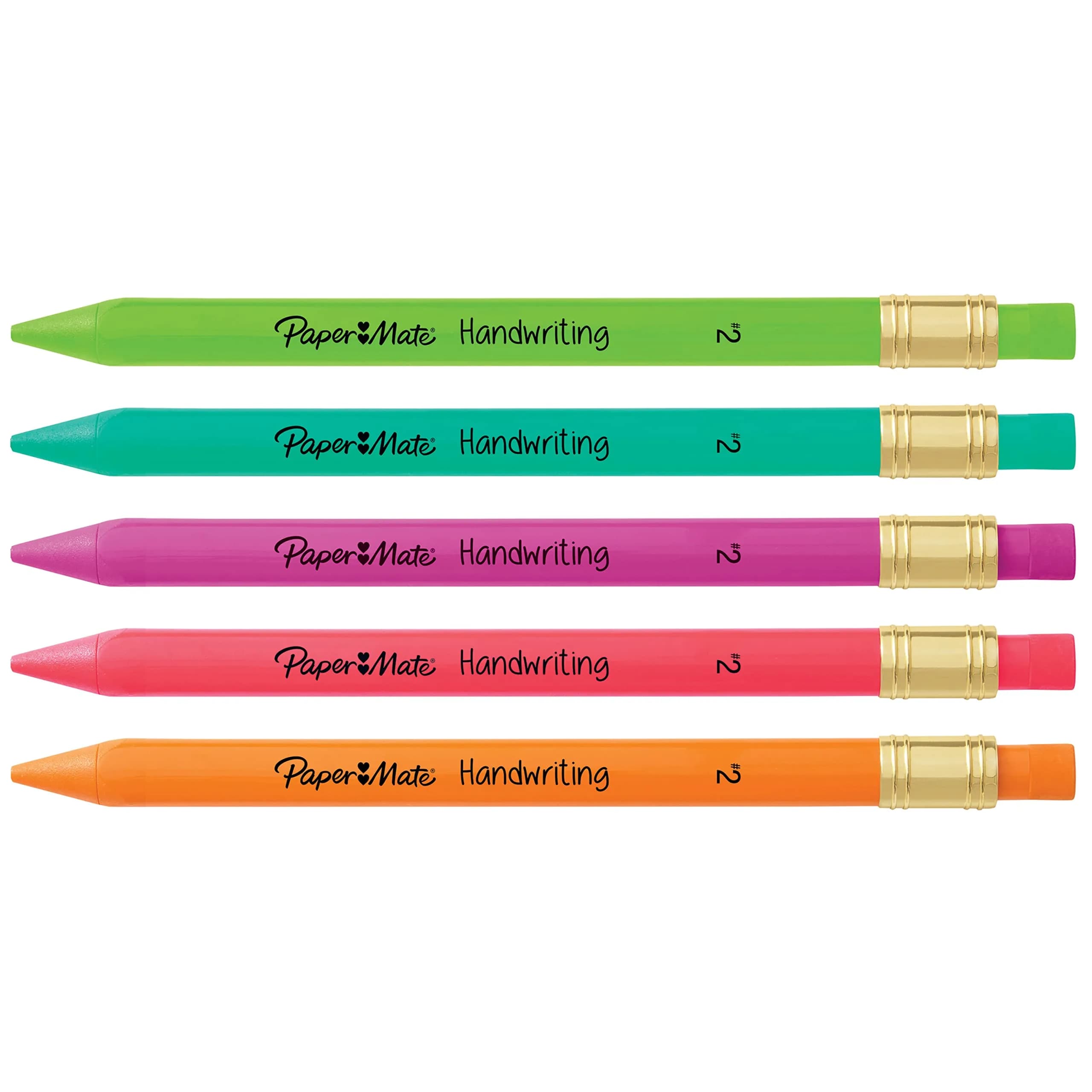 Paper Mate Handwriting Triangular Mechanical Pencil Set with Lead & Eraser Refills, 1.3mm, Assorted Colors, 2-Pack | Smooth Ink Flow - view 5