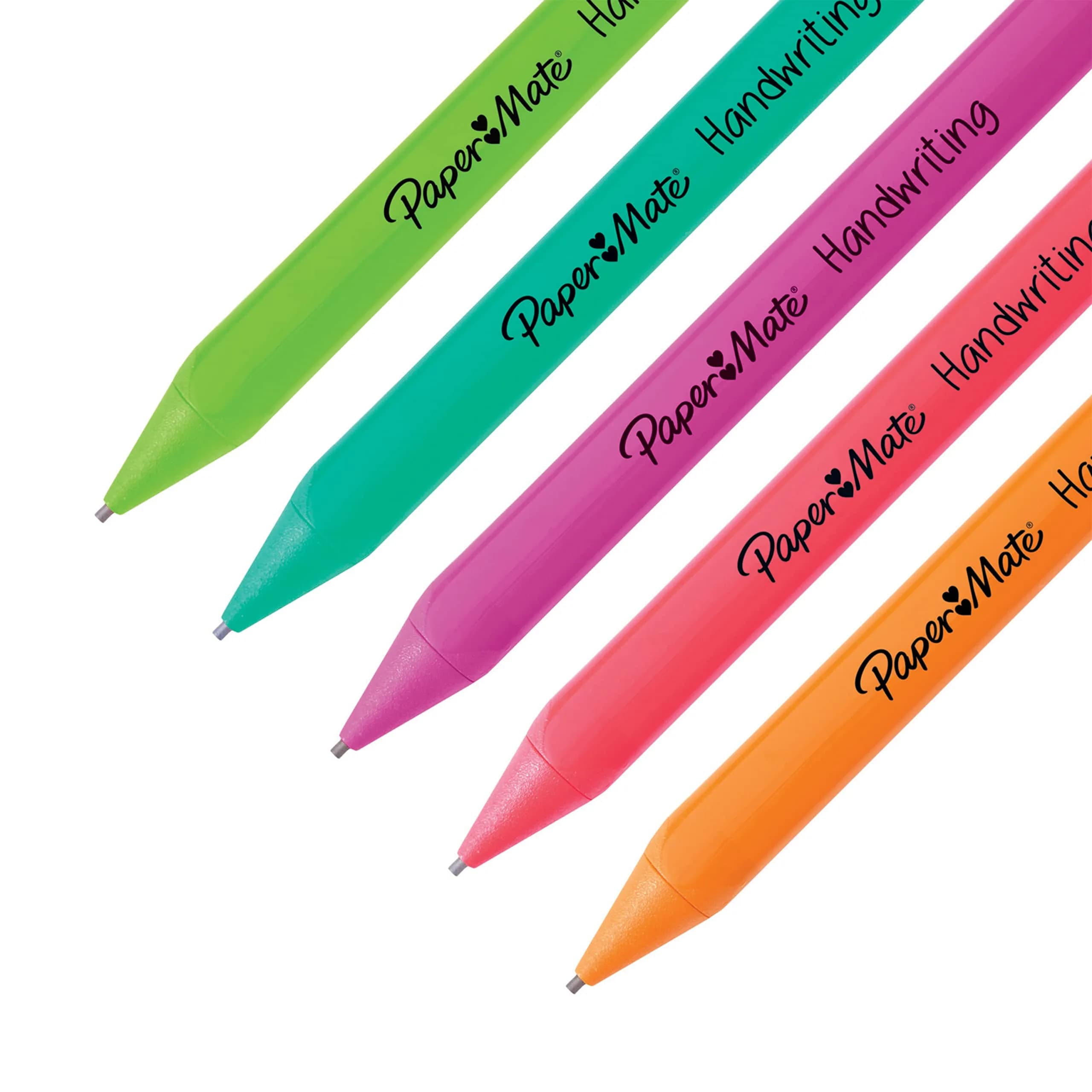 Paper Mate Handwriting Triangular Mechanical Pencil Set with Lead & Eraser Refills, 1.3mm, Assorted Colors, 2-Pack | Smooth Ink Flow - view 6