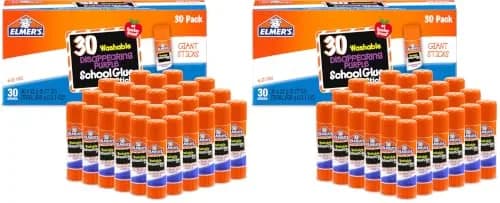Elmer's Disappearing Purple School Glue Sticks, Washable, 60 Count (2 x 30 Sticks) | #1 Teacher Brand thumbnail 1