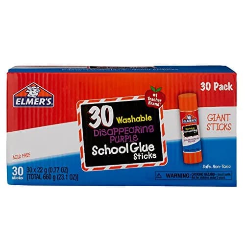 Elmer's Disappearing Purple School Glue Sticks, Washable, 60 Count (2 x 30 Sticks) | #1 Teacher Brand thumbnail 7