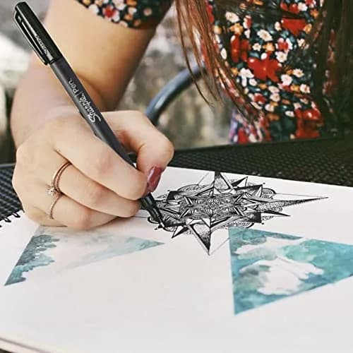 Sharpie Felt Tip Pens Fine Point 0.4mm | Precise, Quick-Dry, Fade-Resistant (4-pack of 2) thumbnail 4