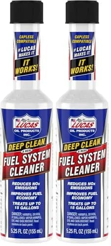 Lucas Oil Deep Clean Fuel System Cleaner 5.25 Fl Oz (2 Pack) | Deep cleans & reduces NOx emissions thumbnail 1