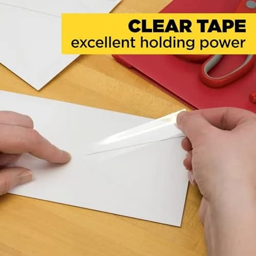 Scotch Transparent Tape 3/4 in x 1000 in Rolls | 6 Rolls (Pack of 2) | Clear Adhesive Tape for Office & Home Use thumbnail 8