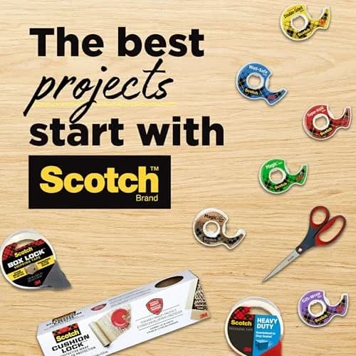 Scotch Transparent Tape 3/4 in x 1000 in Rolls | 6 Rolls (Pack of 2) | Clear Adhesive Tape for Office & Home Use thumbnail 9