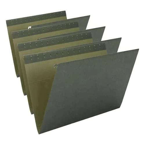 Smead Hanging File Folders Letter Size Standard Green 25 per Box (Pack of 4) | 11 pt. Stock, 10% Recycled Content thumbnail 1