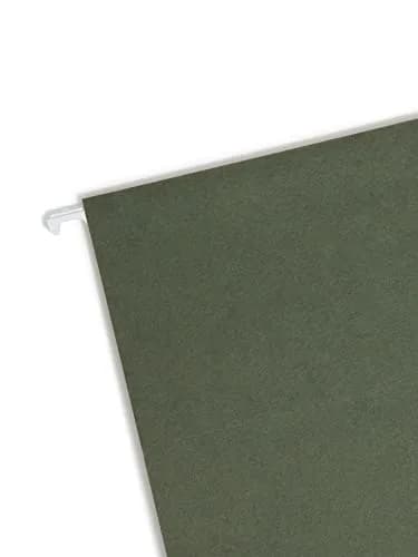 Smead Hanging File Folders Letter Size Standard Green 25 per Box (Pack of 4) | 11 pt. Stock, 10% Recycled Content thumbnail 2