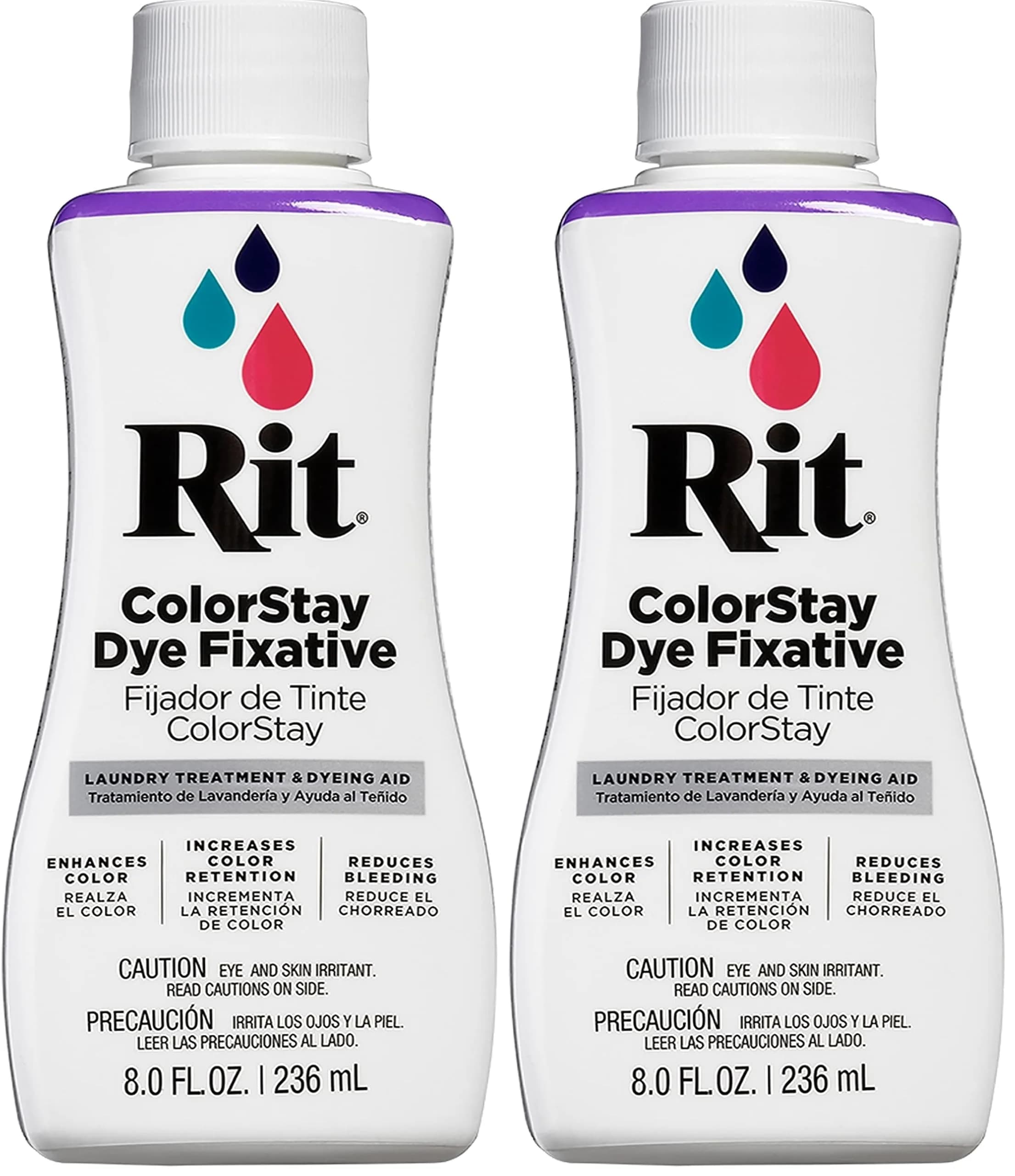 Rit ColorStay Liquid Fabric Dye Clear 240ml (8 fl oz) | Locks in Color & Reduces Bleeding — Clear