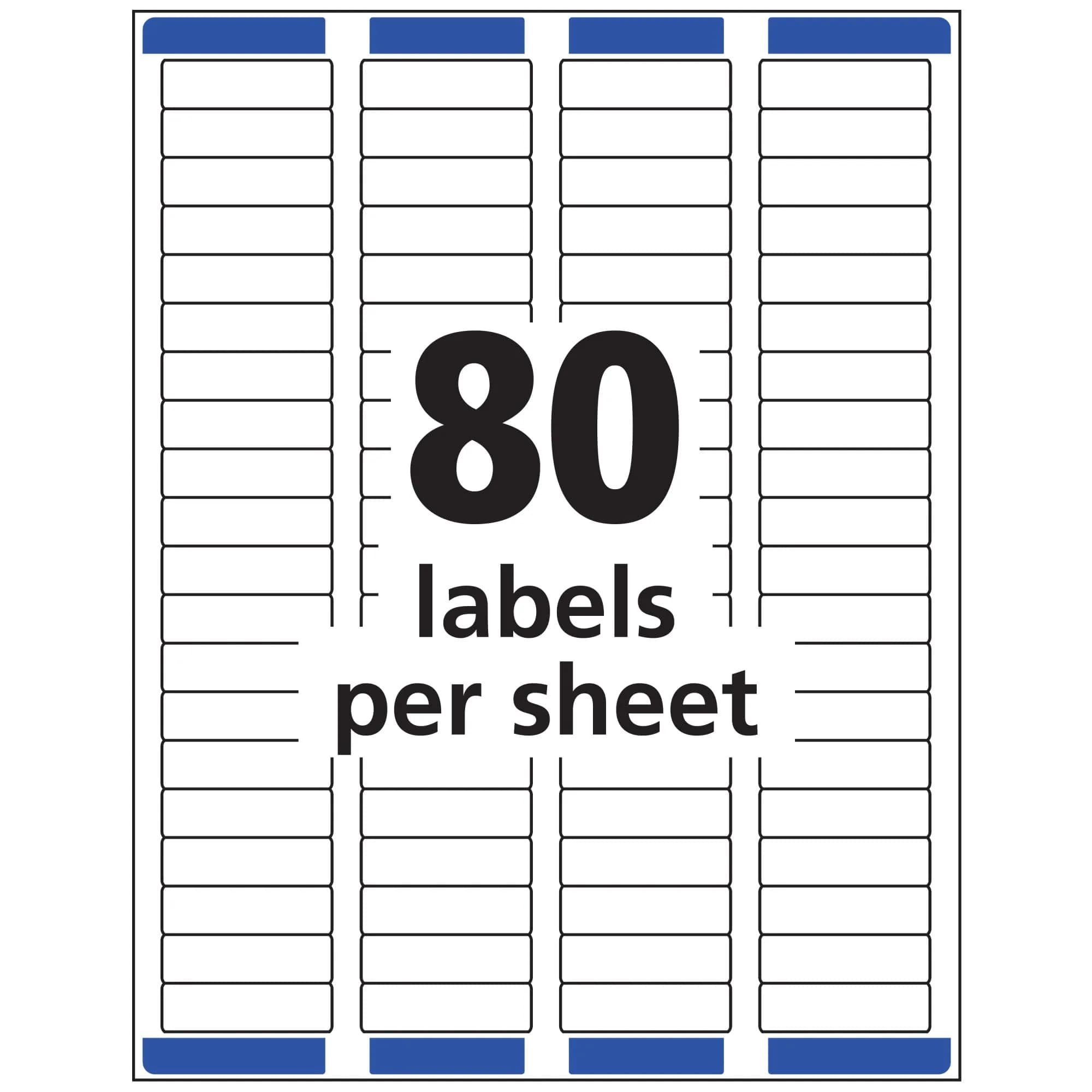 Avery Matte Clear Return Address Labels 0.5" x 1.75" (10,000 Labels Total) | Sure Feed Technology for Laser Printers - view 4